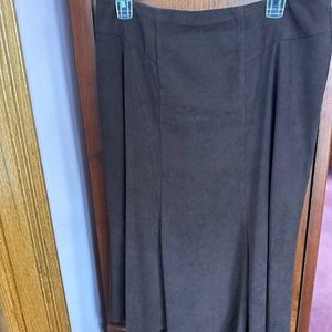 Brown Skirt suede like